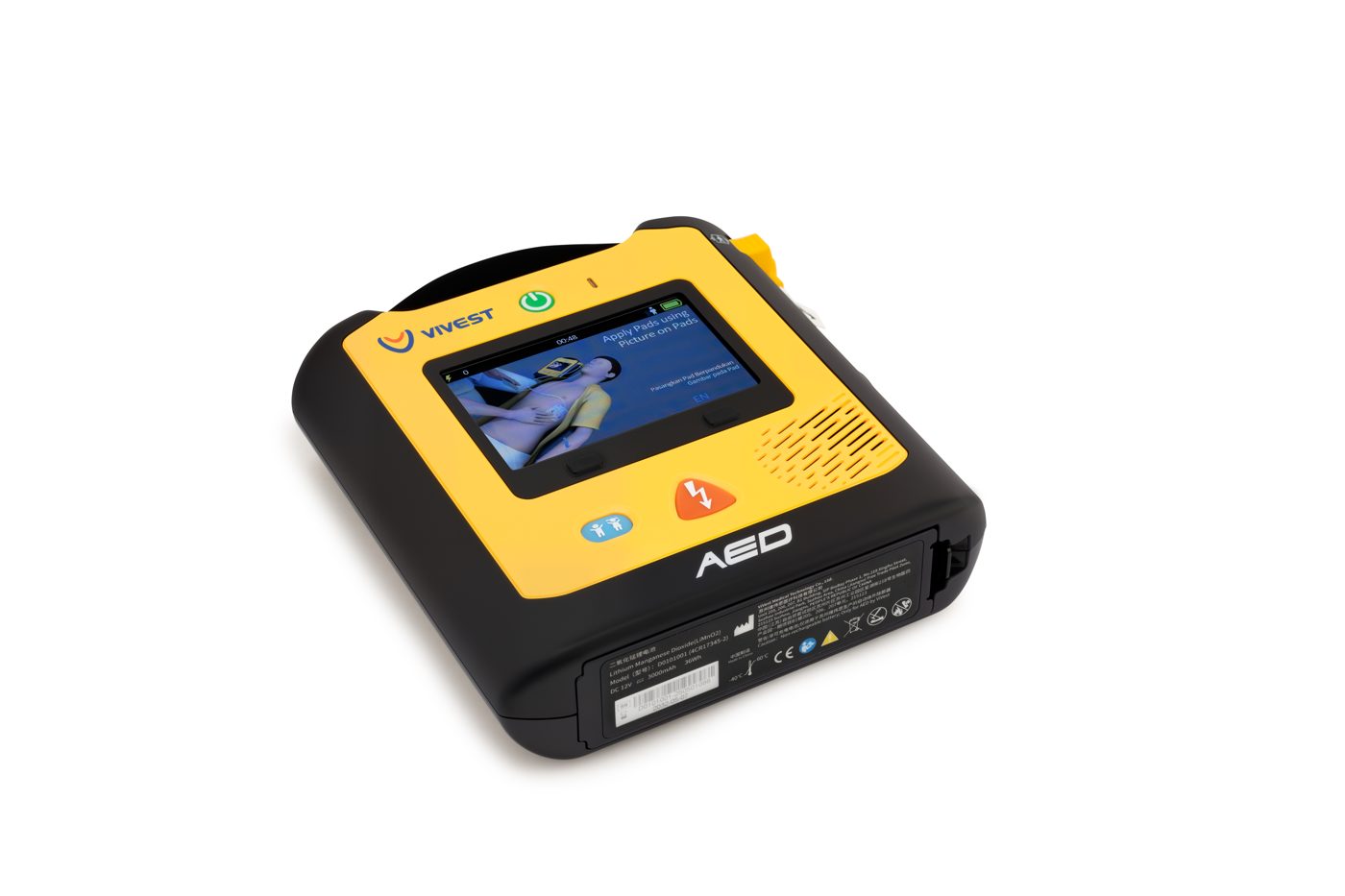 Vivest A3 AED angled view